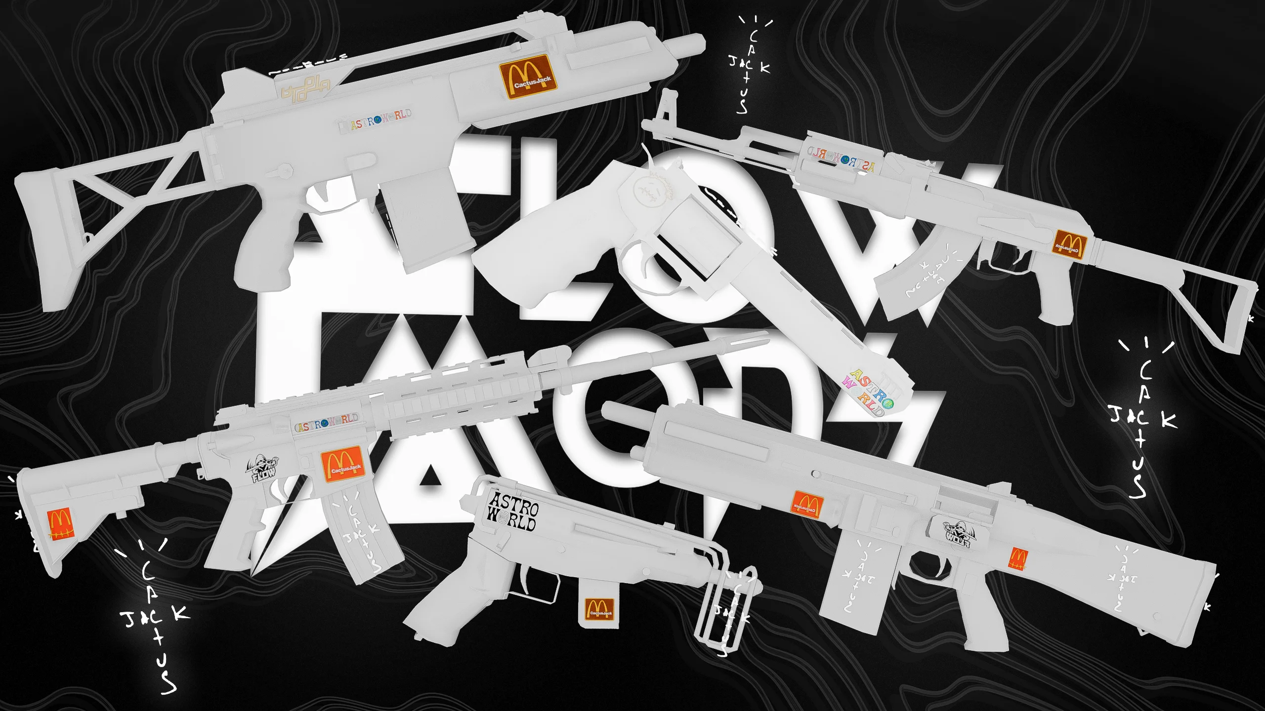 FLOW GUNPACK WHITE CACTUS JACK