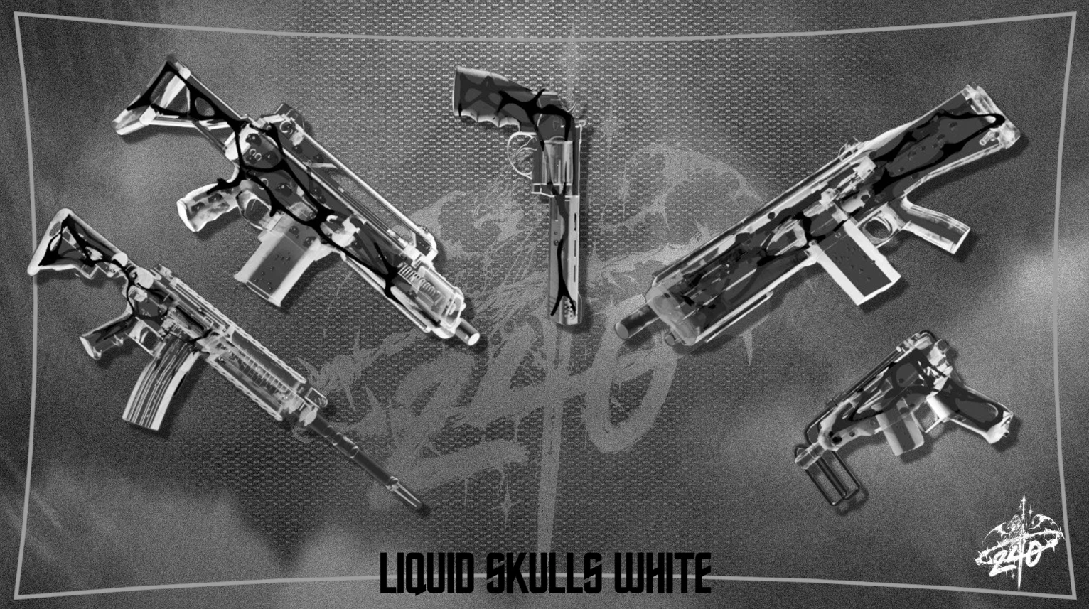 LIQUID SKULLS WHITE 240 GUNPACK