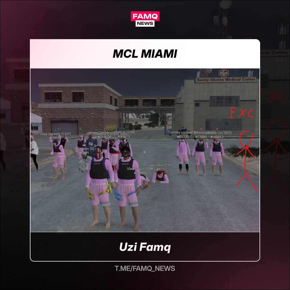 👑 Победителем турнира MCL на сервере Miami становится семья Uzi Famq!