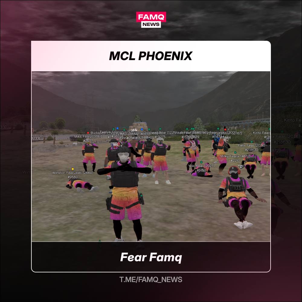 👑 Победителем турнира MCL за 09.03 на сервере Phoenix становится семья Fear Famq!